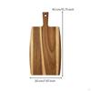 Acacia Wood plate Wooden Slicing Board with Hanging Hole Handled for