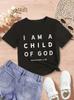 Childrens Cartoon Letter Printed Roundneck Shortsleeved and Halfsleeved Girls Tshirts and Boys  Summer Polyester Fabric
