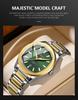 Curren 8474 Men's Grenade Style Quartz Watch with Calendar and Steel Band - Sport & Business Style