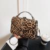 Summer New Design Y2k Leopard Print Small Flap Bag Motorcycle Style Women's PU Leather Shoulder Crossbody Bag