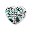 Spring 925 Silver Green Series Charm Bead For Woman Four Leaf Clover Turtle Avocado Fit Original Bracelet Making Pendant Jewelry