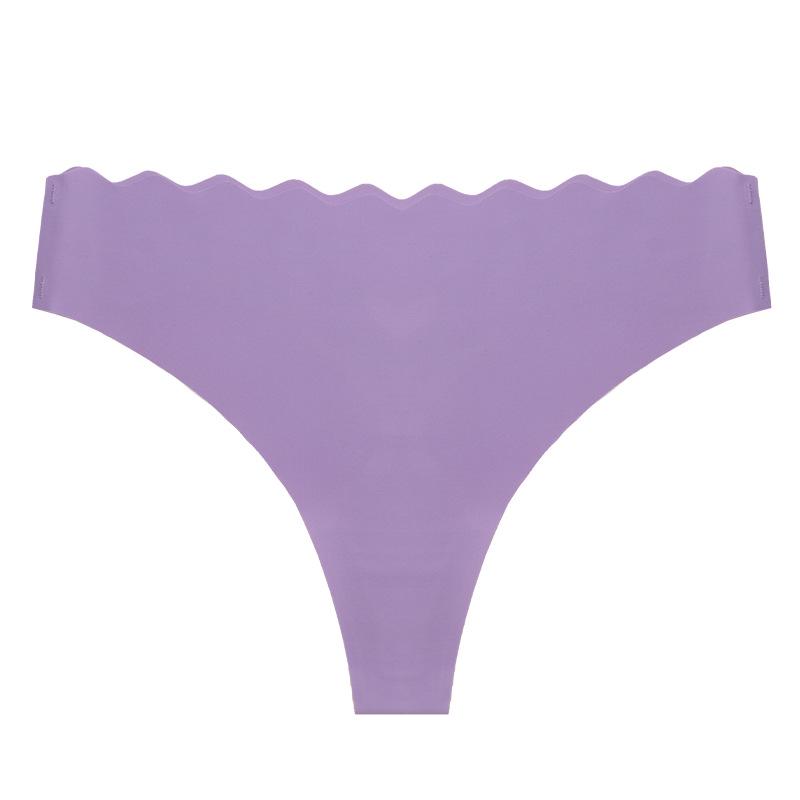 

Бесшовное женское нижнее белье с низкой посадкой и полым волнистым поясом Large