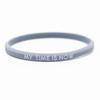My Time Is Now Student  Couple Silicone Bracelet Sports Wrist Band