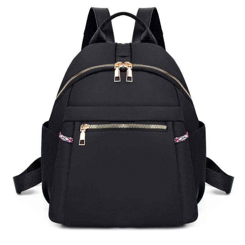 Рюкзак из ткани Оксфорд для женщин большой вместимости дорожный рюкзак повседневный рюкзак для школы работы и походов чёрный 2199₽