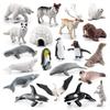 Animal Arctic Polar Bear Penguin Reindeer Whale Miniatures Pvc Model For Kids