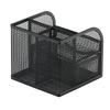 Space Saving Desk Organisers with Sliding Drawer Mesh Metal Pen for Office