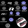 2 Stück Auto LED Dekoratives Türlicht Willkommens-Projektorlampe Auto Zubehör Für Volkswagen VW Golf R GTI TSI TDI R32 Polo Scirocco