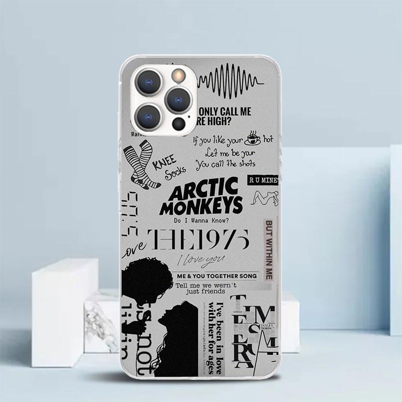 

Arctic M-Monkeys Special Offer Soft Cover for iPhone 16 17 Air 15 14 Pro Max 16E Phone Case 13 Mini 12 11 7 SE 8 Print Pattern F iPhone 7(8)SE