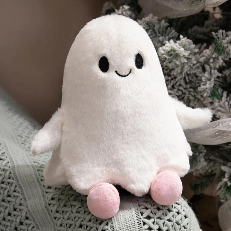 30cm Halloween Home Decoration Gift Children'S Gift White Ghost Plush Toy Soft and Comfortable Cartoon Elf Pillow Sofa Cushion