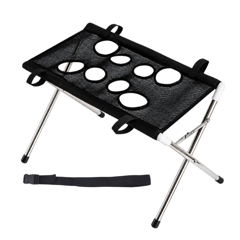 Mesh Dog Bath Bed Grooming Hammock Stand for Routine Coat Care, with Fabric Edges Holes and a Detachable Rustless Steel Frame