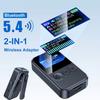 2 v 1 Bluetooth 5.4 Audio Přijímač Vysílač 3,5MM AUX TF Karta Stereo Hudba Mikrofon Bezdrátový Adaptér S LED Displejem Pro Auto TV