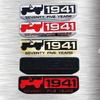 2 ks 1941 Kovová samolepka na auto Použitelné pro SUV Wrangler Grand Cherokee Commander Compass 3D Kovová dekorační samolepka