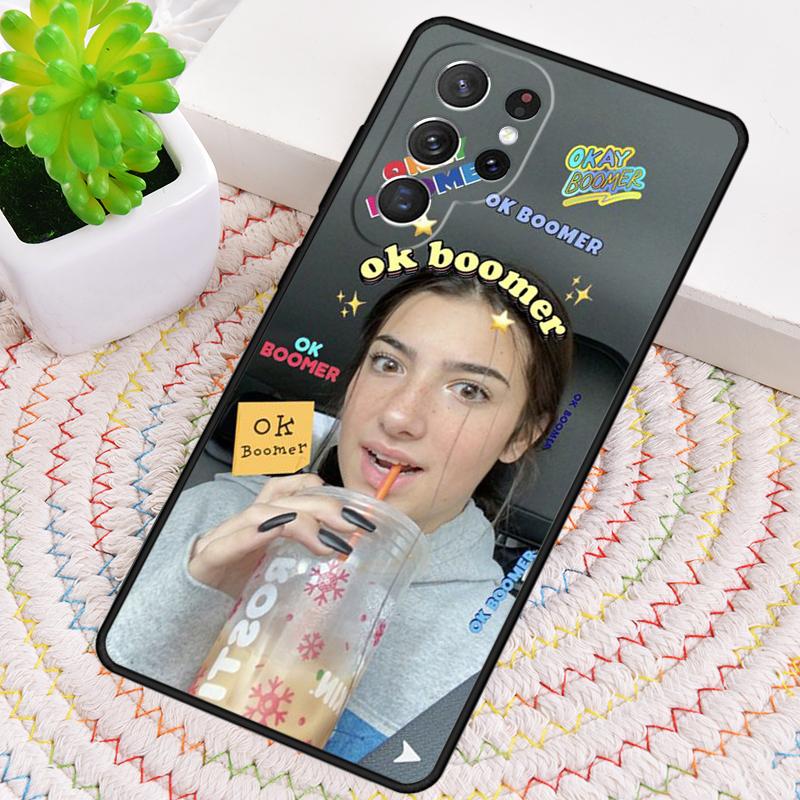 Charli D'amelio Aesthetic Phone Case for Samsung Galaxy Note 10 Pro S26 Ultra S23 S24 FE S25 S21 S22 PLUS Shockproof Cove