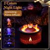 2 Lights Modes Flame Diffuser with Remote Control Air Humidifier  Essential Oil Fragrance