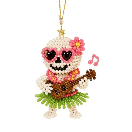 Yousheng 3D Beaded Animal Kit,Cute Tiny Highland Cow Beading Kit with Colorful Embroidery Beads And Instructions,Handmade Bead Art Craft for Beginners