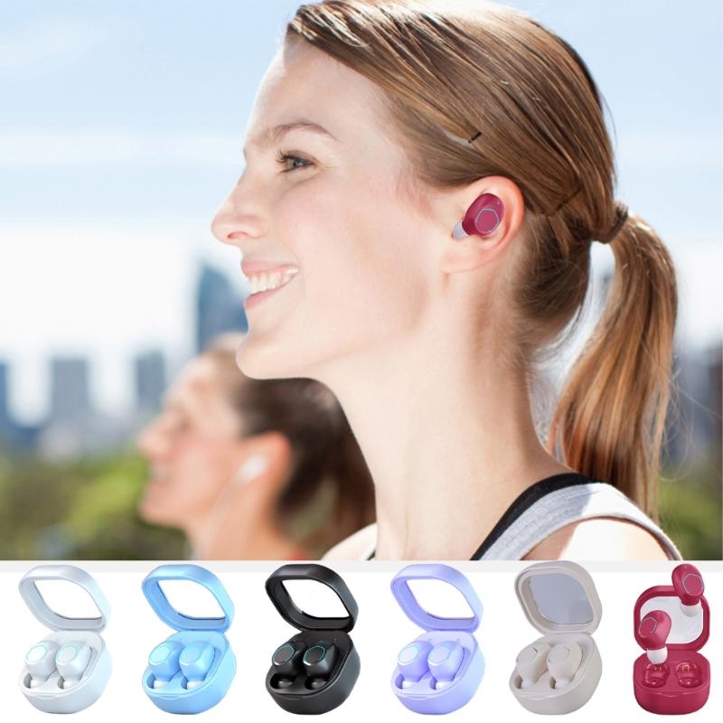 Headphone Bluetooth-compatible Wireless Earbuds Noise Cancelling Microphone Bass Stereo Earbuds Earphones for Phone