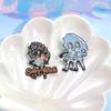 3-6 Pcs/set Anime TV Movies Enamel Pins Horror Movie Characters Brooches Lapel Badges Jewelry Gift for Fans Friends
