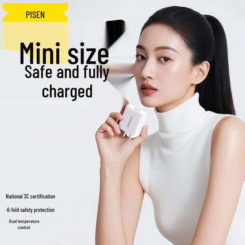 PISEN 10W USB Charger for Apple Earbuds & Power Banks, 5V/1A/2A Output