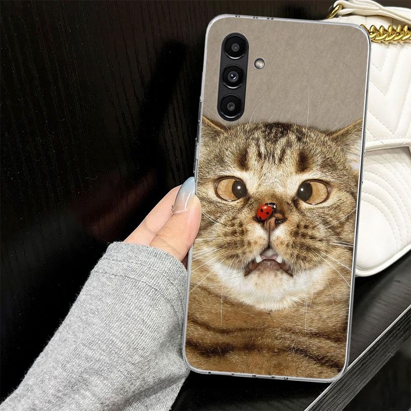 Pet Cat Funny Memes Case for Samsung A17 A16 A56 A36 A26 A15 A55 A35 A25 A14 A54 A34 A24 Phone Cover A13 A53 A33 A23 A05S A04S