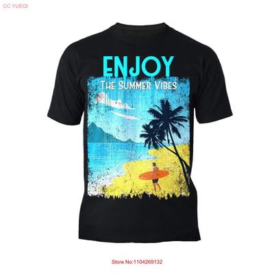 Summer Vibes Surfing Boho Beach Holiday Retro Unisexs T Shirt Vintage Top For Everyday Wear Designer Clothes