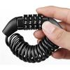 Bicycle Saddle Lock, Lightweight, 4 Digit Dial, Compact, Wire Lock,