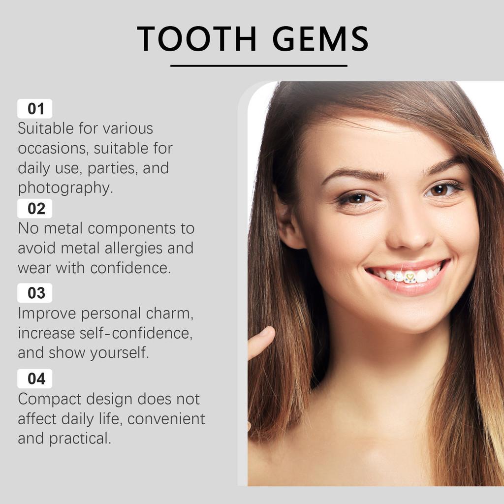 Crystal Eelhope Tooth Diamonds Stylish Durable Easy To Use For All Tooth Types Design Unique
