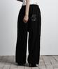 Aejeuyua Tie Belt Sweatpants Black