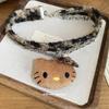 Autumn-Winter Double-Layer Flocked Kitten Pendant Choker: Cute Cartoon High-End Necklace for Women