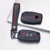 Key Fob Cover for SsangYong Korando Actyon Kyron Rexton Tivoli Musso with Keychain Anti-Scratch Guard Shockproof Protection Soft Grip Texture
