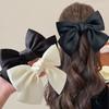 Black Big Bow Headband Hairpin Women'S New Clip Hair Accessories Autumn Hairpin
