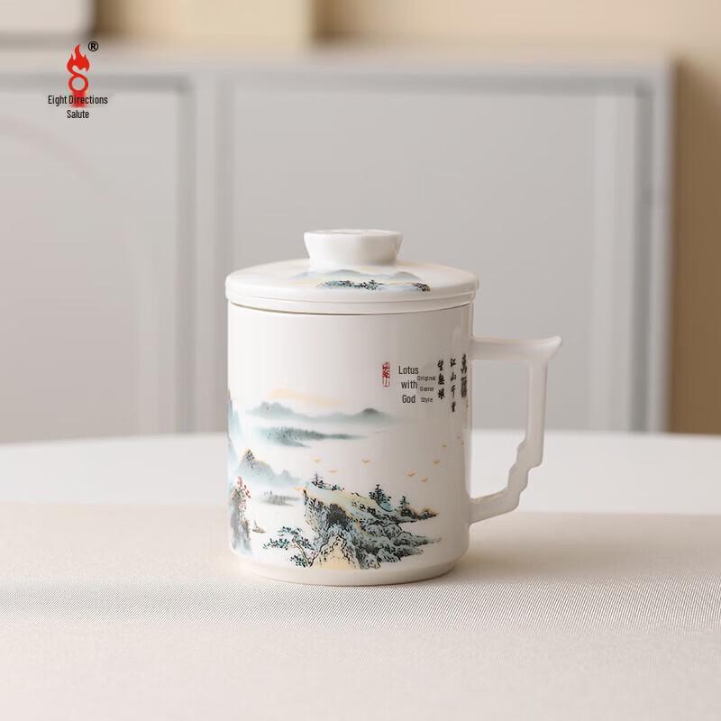 Chinese Landscape Ceramic Tea Set
