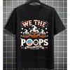 Funny Poop Diarrhea Meme Graphic Tshirt with We The Poops Slogan Desgin Pure Cotton Shortsleeve Humor Style Casual Tshirt