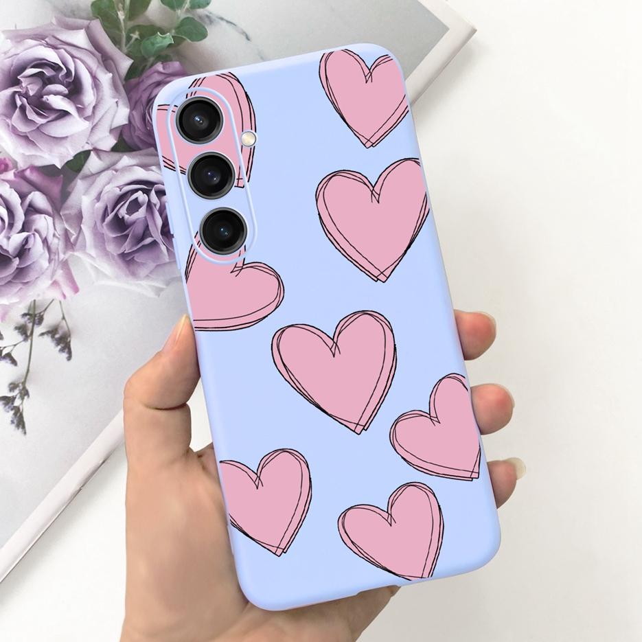 For Samsung Galaxy A55 Case Pretty Cartoon Girls Sunflower Cover Soft TPU Phone Case For Samsung A15 A25 A35 A55 5G Fundas Coque
