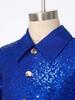 Trajes de patinaje artístico para niños Camisa de baile latino moderno para niños Body Leotardo Niños Salsa Tango Salón Solapa Mono Tops