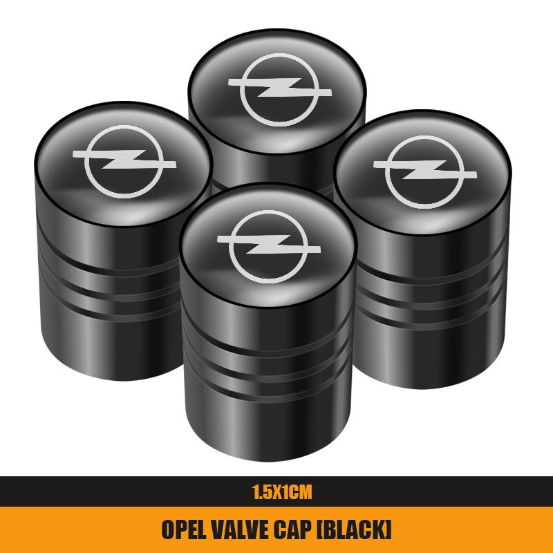 4Pcs Metal Car Wheel Tire Valves Caps Waterproof Dustproof Cover For Opel Astra GTC Insignia Antara Meriva Zafira Vectra Mokka