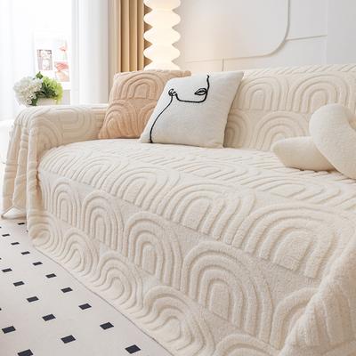 Anti-Scratching Plush Sofa Towel All-Inclusive Universal Winter Thickened Sofa Cover Simple Modern Sofa Cover Cloth Blanket