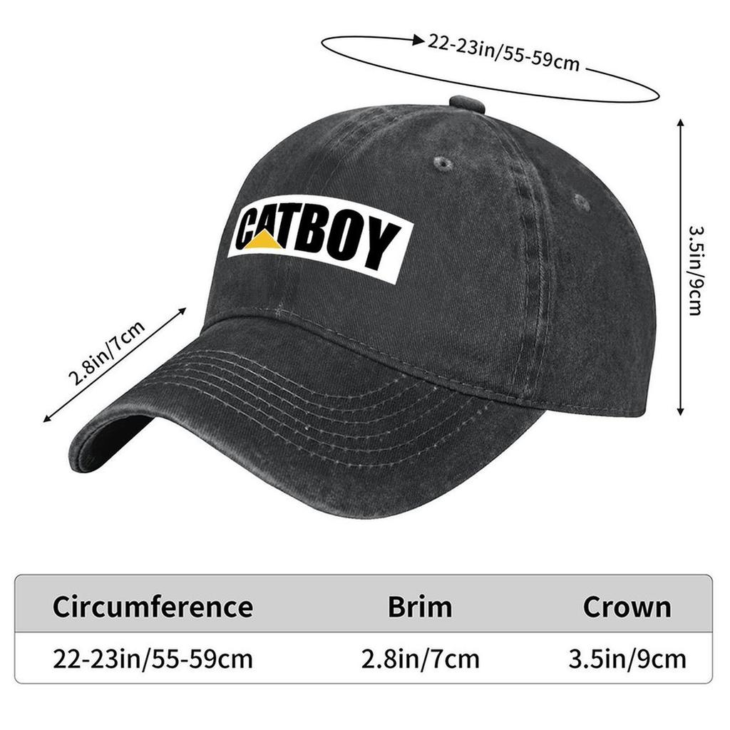 Catboy Baseball Cap mens big size hat Anime Golf Sun Cap Hats For Men Womens