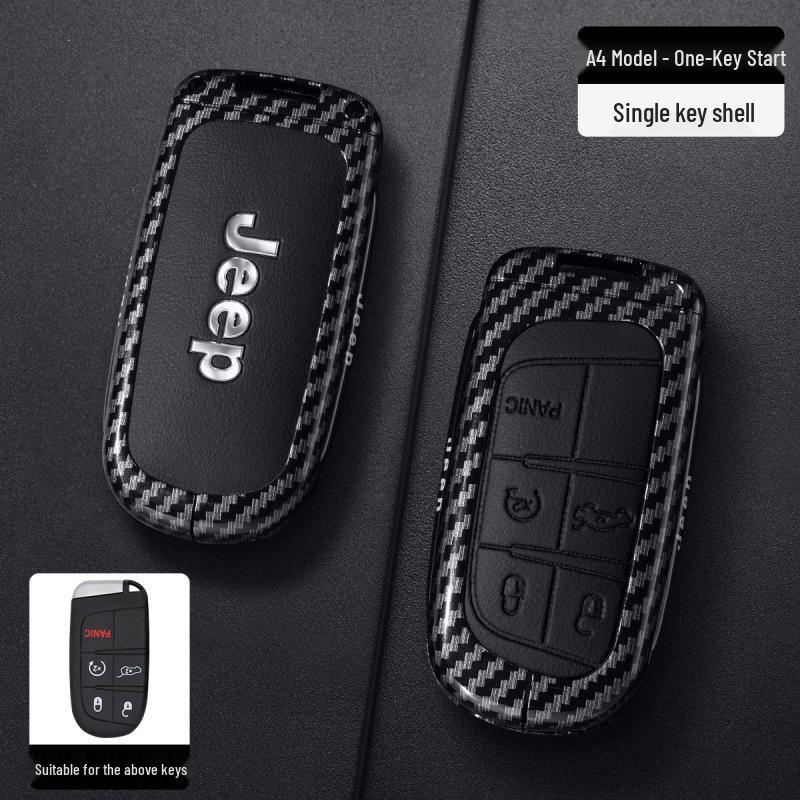 Compatible Jeep Key Case for Grand Cherokee, Renegade, Compass, Commander - Car Bag Buckle Shell