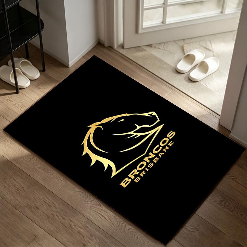 Brisbane Broncos A rug suitable for office chair areas living rooms and computer desks perfect for home offices and an ideal holiday gift