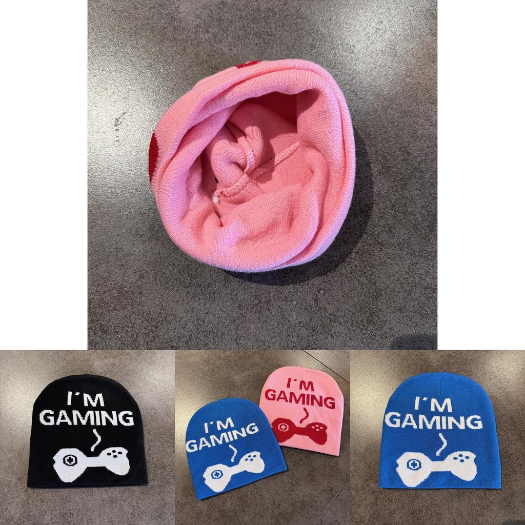 Unisex I'm Gaming Letter Knit Cap With No Brim In Acrylic For Cold Weather Outdoor Activities