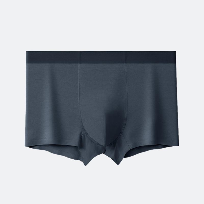 Seamless 60s Lan Jing Modal Men s Antibacterial Breathable Boxer Briefs 4XL (170-190 lbs)