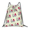 Custom M-Melodies Drawstring Bags Men Women Lightweight Rabbit Anime Sports Gym Storage Backpack
