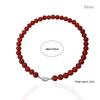 2024 High-End Natural Red Agate Clavicle Choker Necklace for Women: New Chinese National Style Accessory