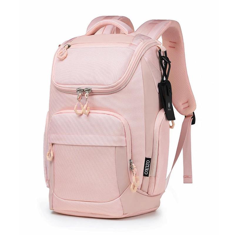 Men 35 L 17.3''Nylon Business Laptop Backpack Scratch Resistance Sports Casual Backpack Unisex Outdoor Travel Waterproof Bags