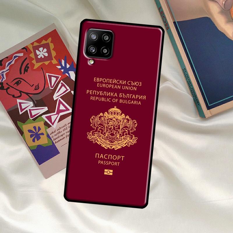 Bulgaria Flag Passport Case For Samsung Galaxy A52 A32 A12 A51 A71 A53 A33 A23 A13 A52S A14 A34 A54 A50 A70 Cover