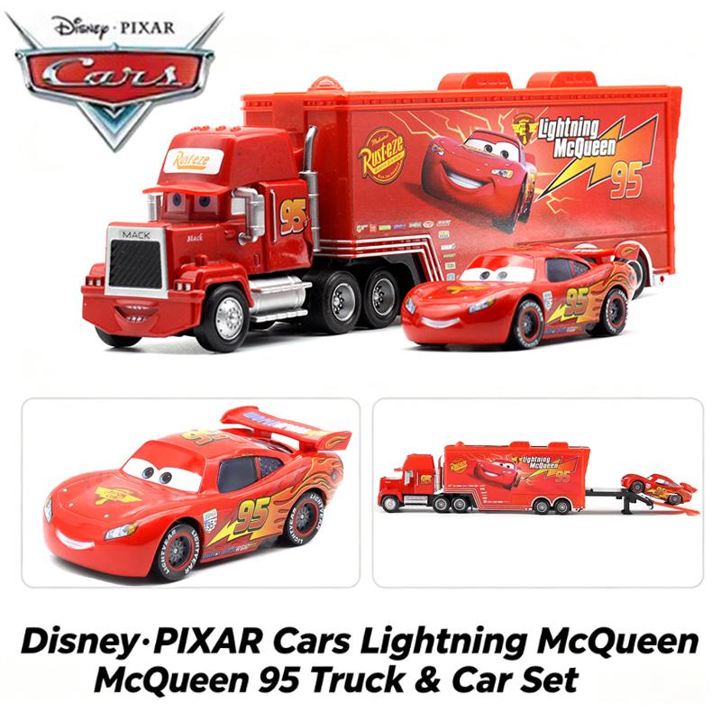12pcs/Set Pixar Cars Lightning Mcqueen Jackson Storm Mater Pvc Model Back-Force Car Toy For Kids Birthday Gift Set