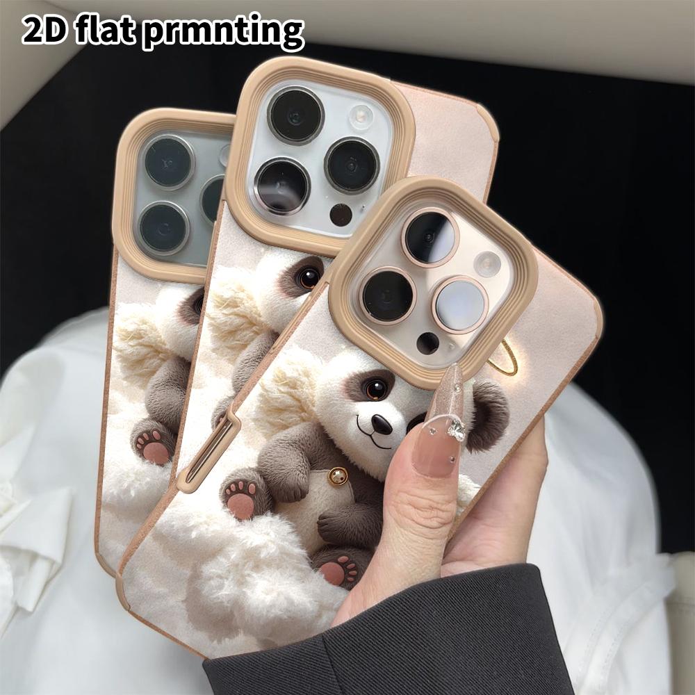 Phone Case: 2D Flat Cases Suitable for iPhone 18, 17, 16, 15, 14, 13 Pro, Couple Lambskins, Angel Panda, Christmas and Halloween Gifts