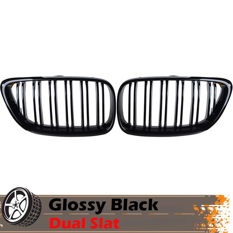 

Решетка для почек, передний бампер, воздухозаборник, гоночная решетка, подходит для BMW 2 серии F22 F23 M2 F87 2014-2018, автомобильные аксессуары, Стайлинг Glossy Black Dual