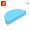 Non-Toxic 543Pcs/Lot 1748 1X2 Semi Circular Light Panel Building Blocks Moc Accessories Compatible With Brick Children Toys Gift