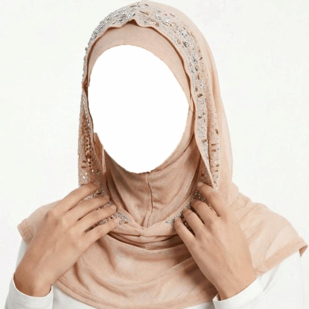 Soft Elastic Instant Hijab Cap Stretchable Head Wrap Hat Fashion Pull on Hijab Daily Wear